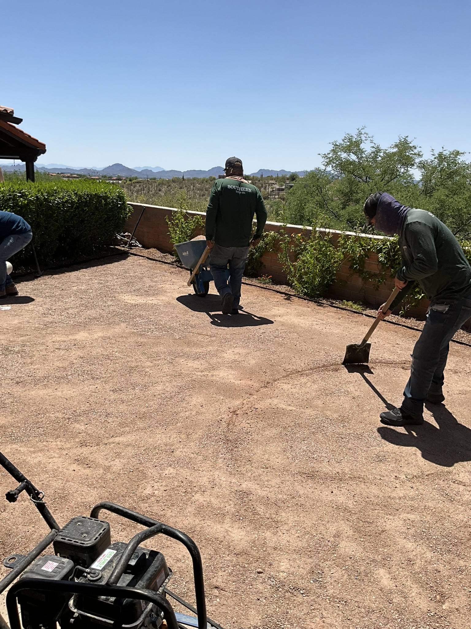 Commercial playground with artificial turf