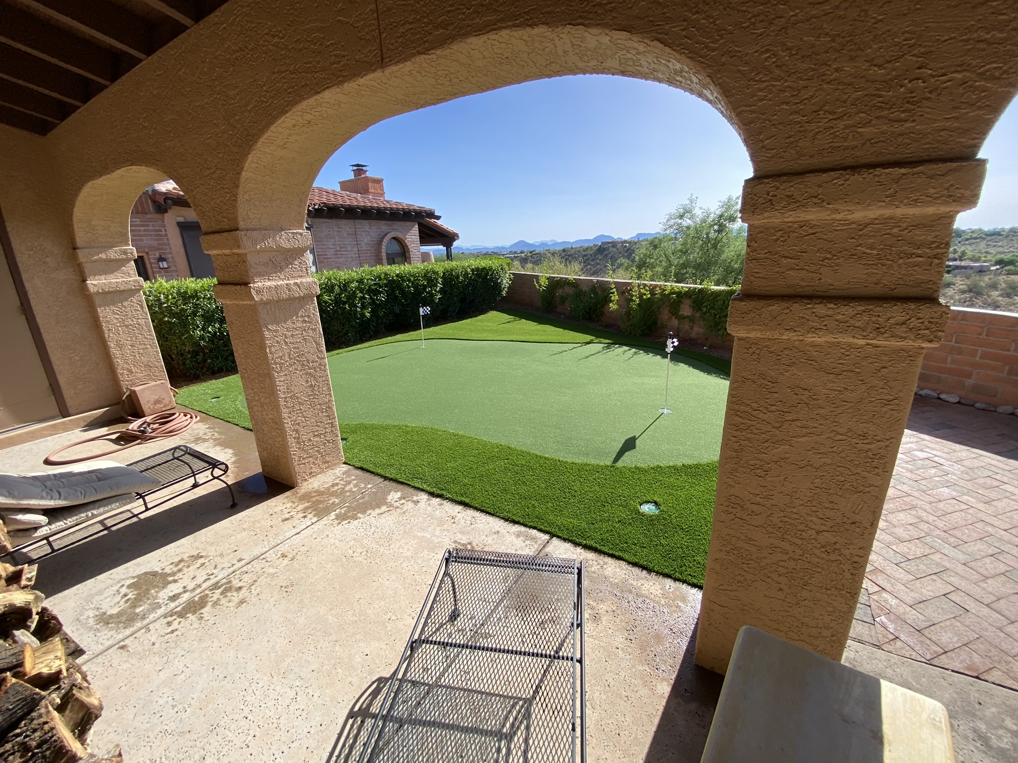 Putting green close-up
