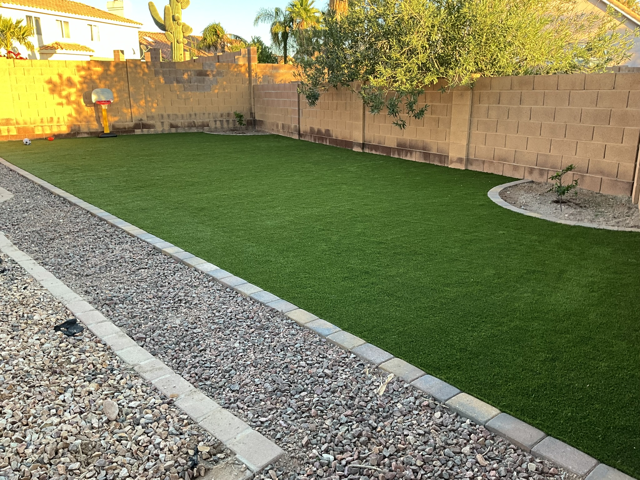 Pet-friendly backyard