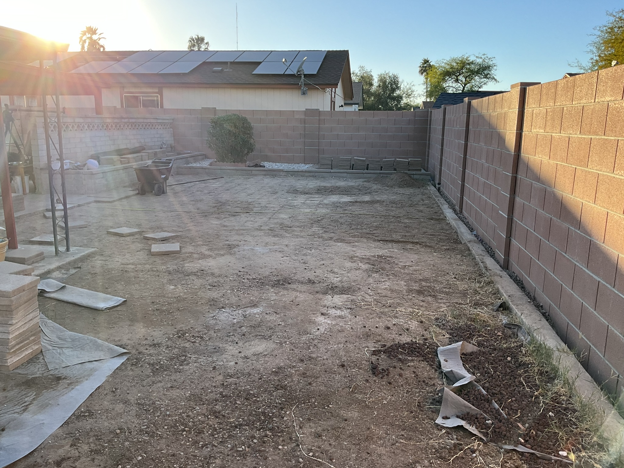 Modern residential turf installation