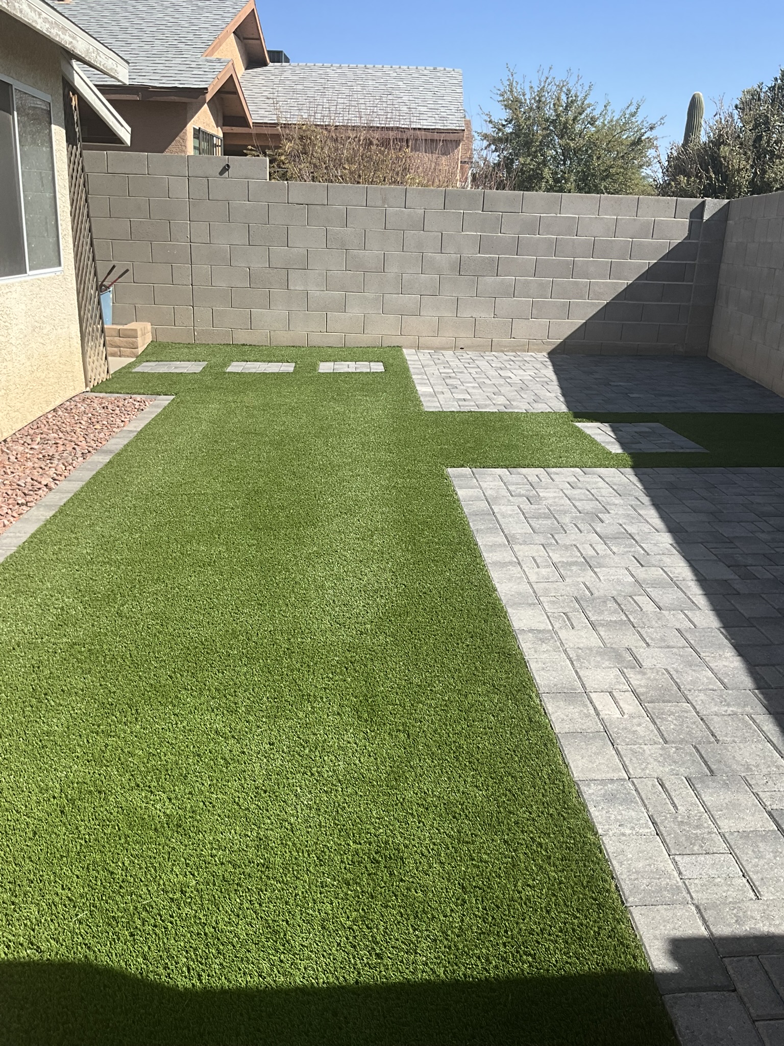 Driveway and front yard