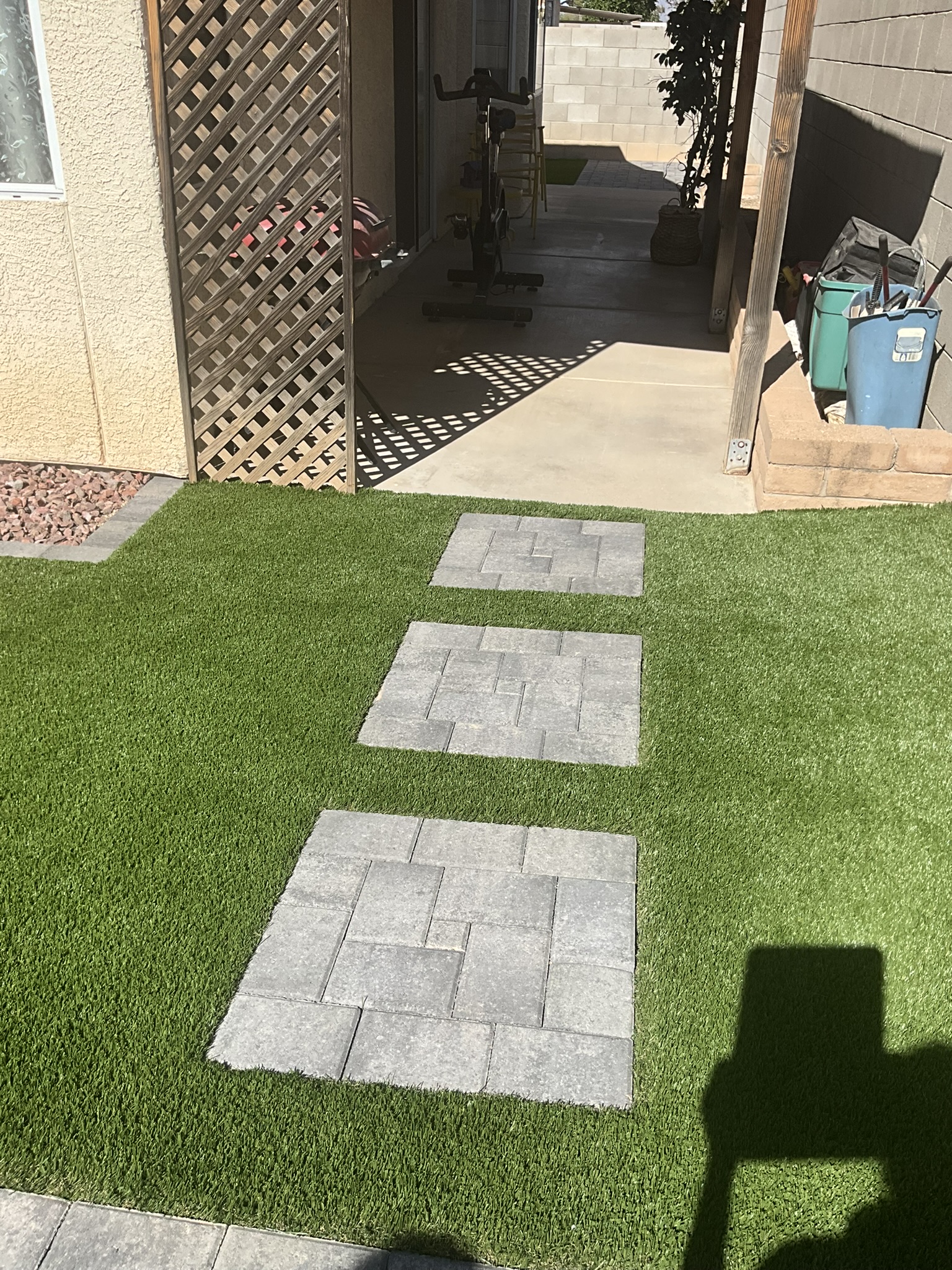 Front entry with pavers