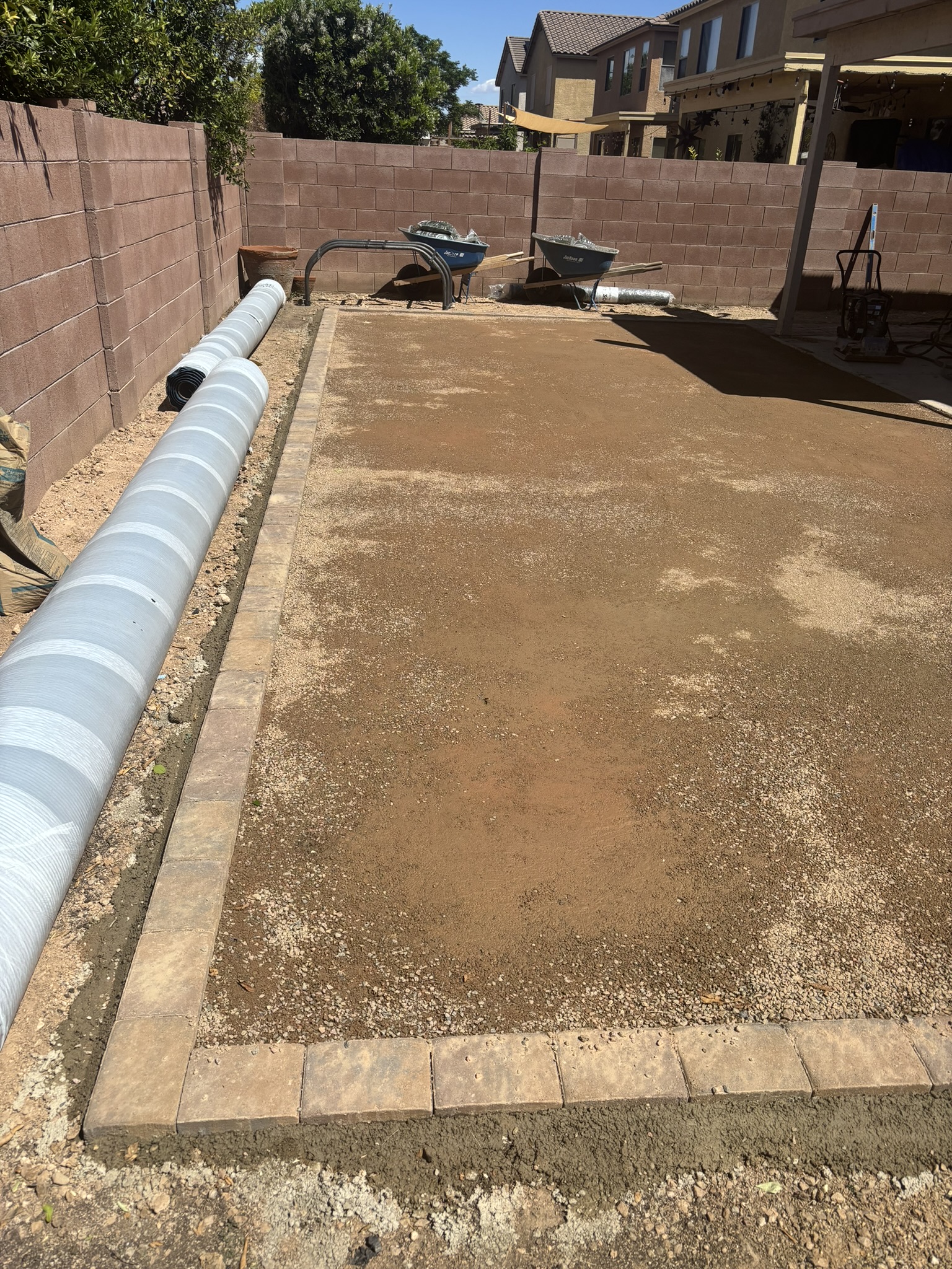 Patio and turf combo